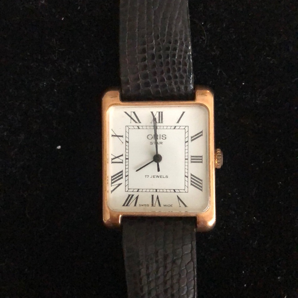 Oris star 17 jewels 10k gold vintage watch